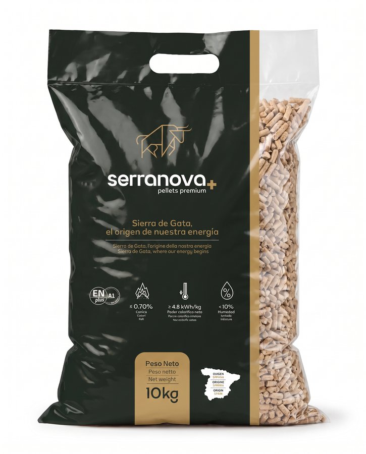 Saco Serranova+ de 10 kg con asa troquelada